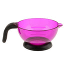 Silicone Long Lasting Reusable Hair Color Dye Tint Bleach Coloring Mixing Bowl Purple 4.72x2.76inch