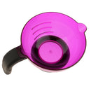 Silicone Long Lasting Reusable Hair Color Dye Tint Bleach Coloring Mixing Bowl Purple 4.72x2.76inch