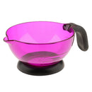 Silicone Long Lasting Reusable Hair Color Dye Tint Bleach Coloring Mixing Bowl Purple 4.72x2.76inch