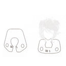 Soft Lightweight Waterproof Hair Cape Shawl Barber Salon Equipment Beauty Supplies Cosmetic Tool Red 15x13.8 inch
