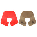 Waterproof Soft Silicone Cutting Collar Neck Shield Cape for Home Salon Barber Use Hair Cutting Hair Dye Shawl Red