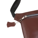 Stylish Fashionable Lightweight Soft Durable Leather Barber Waist Bag Holster Scissors Holder Pouch Brown
