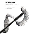 Black Super Long Fiber Thick Mascara Eyelash Extention Makeup with 2 Colors Black Brown Eyeliner Pencils