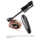 Black Super Long Fiber Thick Mascara Eyelash Extention Makeup with 2 Colors Black Brown Eyeliner Pencils