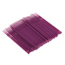 100 Pieces Disposable Eyelash Extension Micro Brushes Applicators Mascara Purple