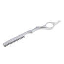 Straight Barber Hairdressing Hair Cutting Thinning Trimming Salon Razor Safety Shaving Shaping Stylist Tool Silver