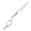 Straight Barber Hairdressing Hair Cutting Thinning Trimming Salon Razor Safety Shaving Shaping Stylist Tool Silver