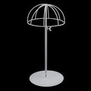 Durable Freestanding Hat Cap Display Rack Holder Organizer Stand White