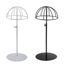 Durable Freestanding Hat Cap Helmet Display Rack Holder Organizer Stand Black