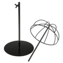Durable Freestanding Hat Cap Helmet Display Rack Holder Organizer Stand Black