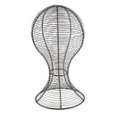 Durable Long Use Metal Hat Cap Helmet Rack Hair Wig Holder Storage Display Stand for Home Shop Use Silver Black