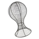 Durable Long Use Metal Hat Cap Helmet Rack Hair Wig Holder Storage Display Stand for Home Shop Use Silver Black