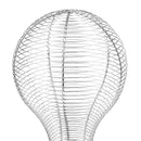 Durable Long Use Metal Hat Cap Helmet Rack Hair Wig Holder Storage Display Stand for Home Shop Use Silver White