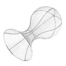 Durable Long Use Metal Hat Cap Helmet Rack Hair Wig Holder Storage Display Stand for Home Shop Use Silver White