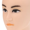 1 Piece Skin Color Male Head Model Wig Hair Hat Glasses Headscalf Scalf Display Stand Mannequin