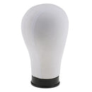 Mannequin Model Cork Head Canvas Block Head Wig Cap Making Display White 21"