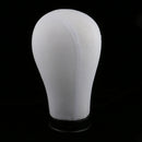 Mannequin Model Cork Head Canvas Block Head Wig Cap Making Display White 21"