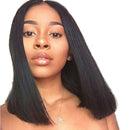 Long Natural Silky Straight Black Heat Resistant Synthetic Hair Lace Front Full Wigs Party Daily Cosplay for Ladies Women