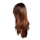 Natural Women Synthetic Long Layered Fluffy Full Wigs Party Cosplay Wig Brown