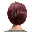 12" Wine Red Women Short Layered Coloured Synthetic Hair Wigs With Cap for Fashion Party Cosplay Costume Daily Wear