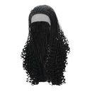 Stylish Micro Braids to Wavy Synthetic Wig Heat Resistant Fiber Hair Tied Braided Lace Front Wigs for Black Women 24