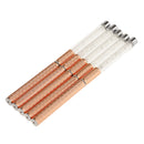 5PCS/SET Professional Flat Nail Art Brushes Cosmetic Tool Manicure Pedicure Supplies Salon Home Equipment Rose Gold 6.7Inch