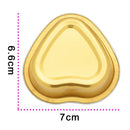 10 Pieces Gold Heart-Shaped Aluminum Foil Melting Hair Remove Wax Small Bowl