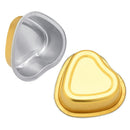 10 Pieces Gold Heart-Shaped Aluminum Foil Melting Hair Remove Wax Small Bowl