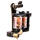 Professional Handmade Dual Coil Tattoo Machine 10 Wrap Brass Frame for Liner& Shader+Black Grip