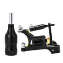 Professional Black Body Art Rotary Tattoo Motor Machine Linner Shader Equipment and Aluminium Alloy Grip Set