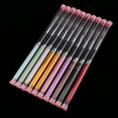 10pcs Colorful Nail Art Tips Design Nylon Brush Pen Set UV Gel Polish Dotting Painting Tool Kits