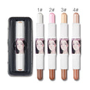 Multi-Purpose Telescopic Dual Ended Pen Design Contour Highlight Concealer Makeup Sticks Beauty Supplies