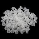 Soft Silicone U Shaped Microblading Pigment Ink Cups Tattoo Supplies Beauty Tool Clear Small PACK OF 100PCS