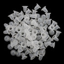 Soft Silicone U Shaped Microblading Pigment Ink Cups Tattoo Supplies Beauty Tool Clear Small PACK OF 100PCS