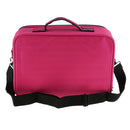 Fashionable Zippered Design Makeup Cosmetic Tool Brushes Storage Holder Organizer Case Bag Women Girls Beauty Supplies Rose Red