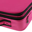 Fashionable Zippered Design Makeup Cosmetic Tool Brushes Storage Holder Organizer Case Bag Women Girls Beauty Supplies Rose Red