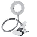 Salon Adjustable USB White LED Light Hollow Flexible Light With Clamp Holder For Eyebrow Tattoo Manicure Microblading Nail Art