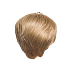 HEAT RESISTANT Gold Women 12" Short Layered Coloured 100 % Human Hair Wigs with Cap for Cosplay Costume Party or Daily Wear