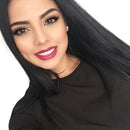 Black 24" Fashion Women Long Straight Synthetic Hair Wigs With Cap for Cosplay Costume Party or Daily Wear