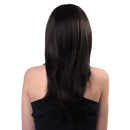 Hot Women Synthetic Hair Cosplay Long Straight Layered Side Bangs Natural Wigs Costume Fancy Party Wigs Black