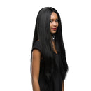 Black Fashion Women 28" Long Straight Synthetic Hair Wigs With Cap for Fashion Costume Party Cosplay Daily Wear