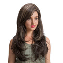 Women's Side Part Long Curly Wig Heat Resistant Synthetic Hair Blonde Brown Highlight Full Wigs for Cosplay Party Daily