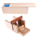 Silicone Soap Loaf Mold DIY Wooden Lid Box Pine Soap Cutter Slicer Tools Set