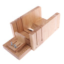 Silicone Soap Loaf Mold DIY Wooden Lid Box Pine Soap Cutter Slicer Tools Set