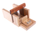 Silicone Soap Loaf Mold DIY Wooden Lid Box Pine Soap Cutter Slicer Tools Set