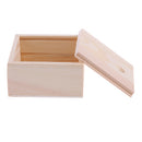 Small Plain Natural Wooden Box Storage Organizer Decorative Case Container for Jewellery Small Gadgets Essence Oil Bottles Handmade Soap Burlywood