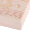 Small Plain Natural Wooden Box Storage Organizer Decorative Case Container for Jewellery Small Gadgets Essence Oil Bottles Handmade Soap Burlywood