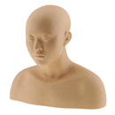 Soft Silicone Massage Makeup Practice Training Mannequin Head Shoulder Bone