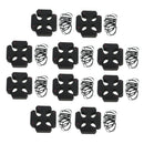 10 Set Salon Hairdressing Twist Styling Hair Braider Braid Tool Centipede Plait Holder Clip Hair Rubbers Beauty Salon Tools