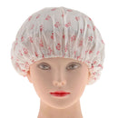 10pcs Women Fashion Waterproof Reusable Elastic Shower Caps Bathing Hair Washing Hats Bathroom Accessories